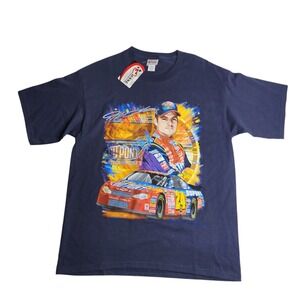 2001 Chase Authentics Jeff Gordon  NASCAR Racing Shirt Big Print Size Large New
